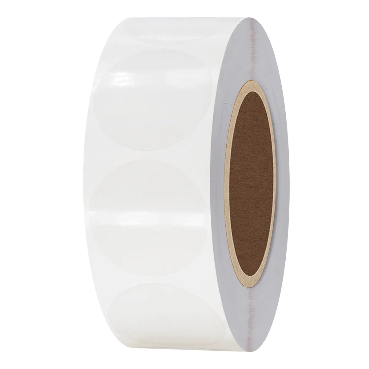 HYBSK 1000pcs Clear Circle Stickers 1 inch | Transparent Labels for Sealing & Crafts - main product image