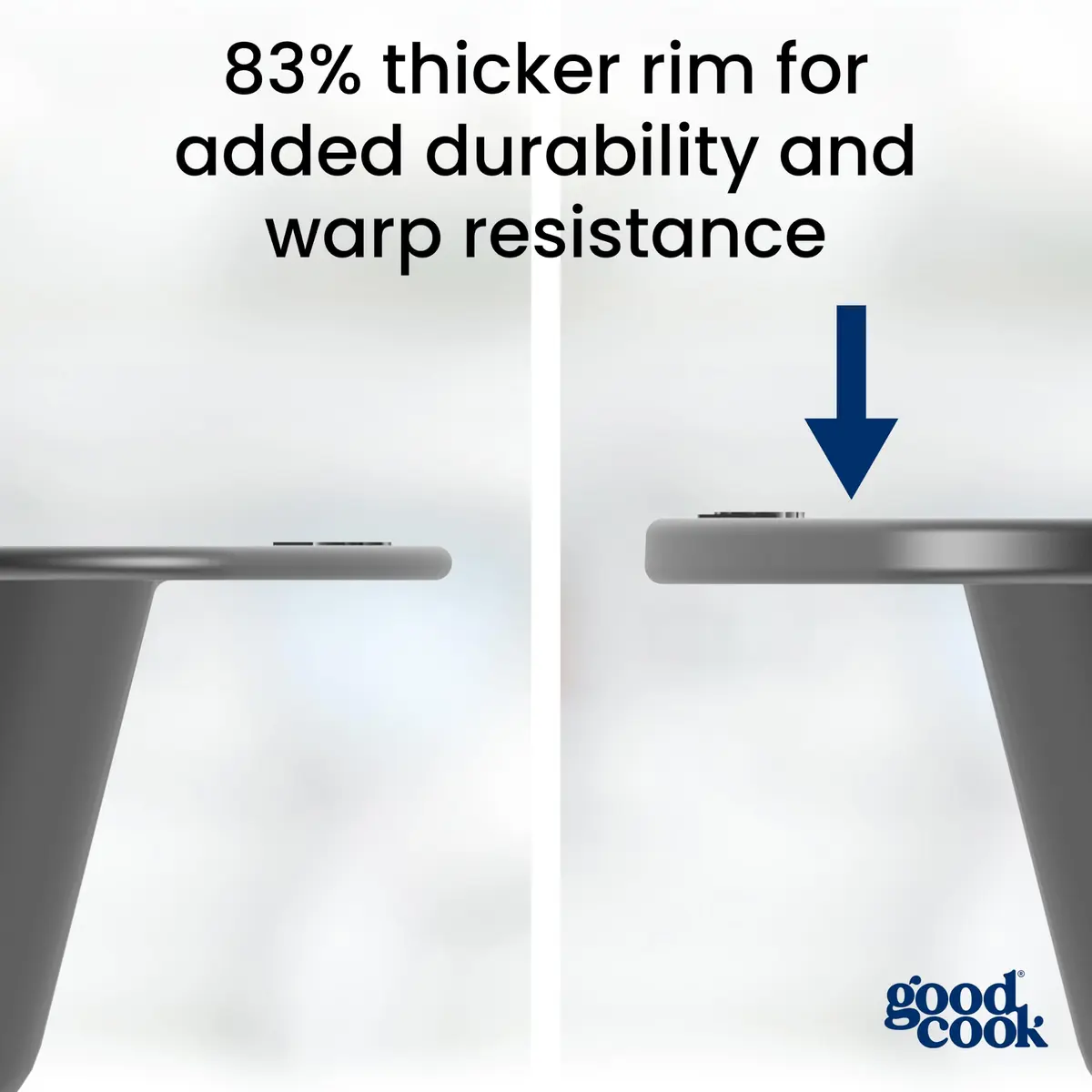 GoodCook Roast Pan with Rack 15 x 11-Inch | Nonstick Heavy-Gauge Aluminum, Gray - view 5