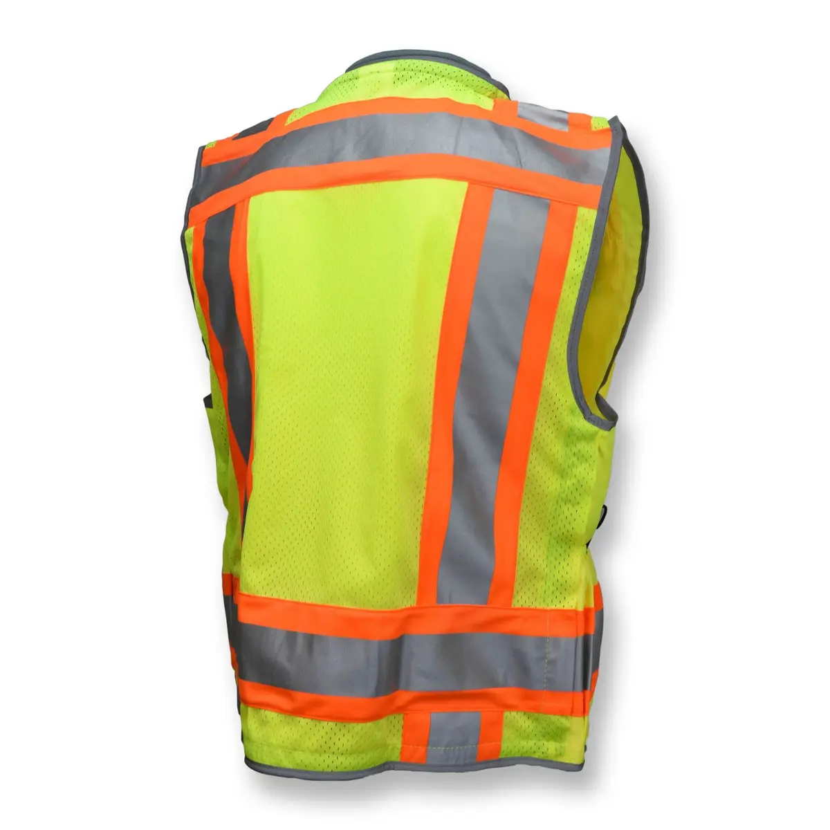Radians SV55 Class 2 Heavy Woven Two Tone Engineer Vest with Padded Neck | Extra Cargo Support in Green, 3X-Large - view 2