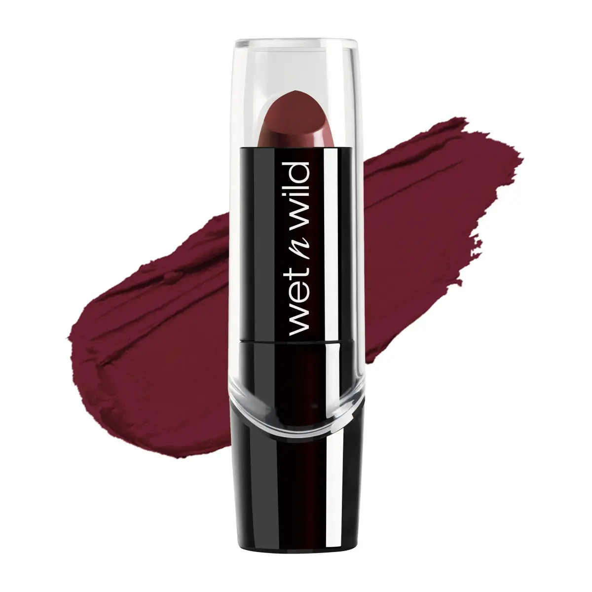 wet n wild Silk Finish Lipstick - Dark Wine | Hydrating, Rich & Buildable Lip Color - main product image
