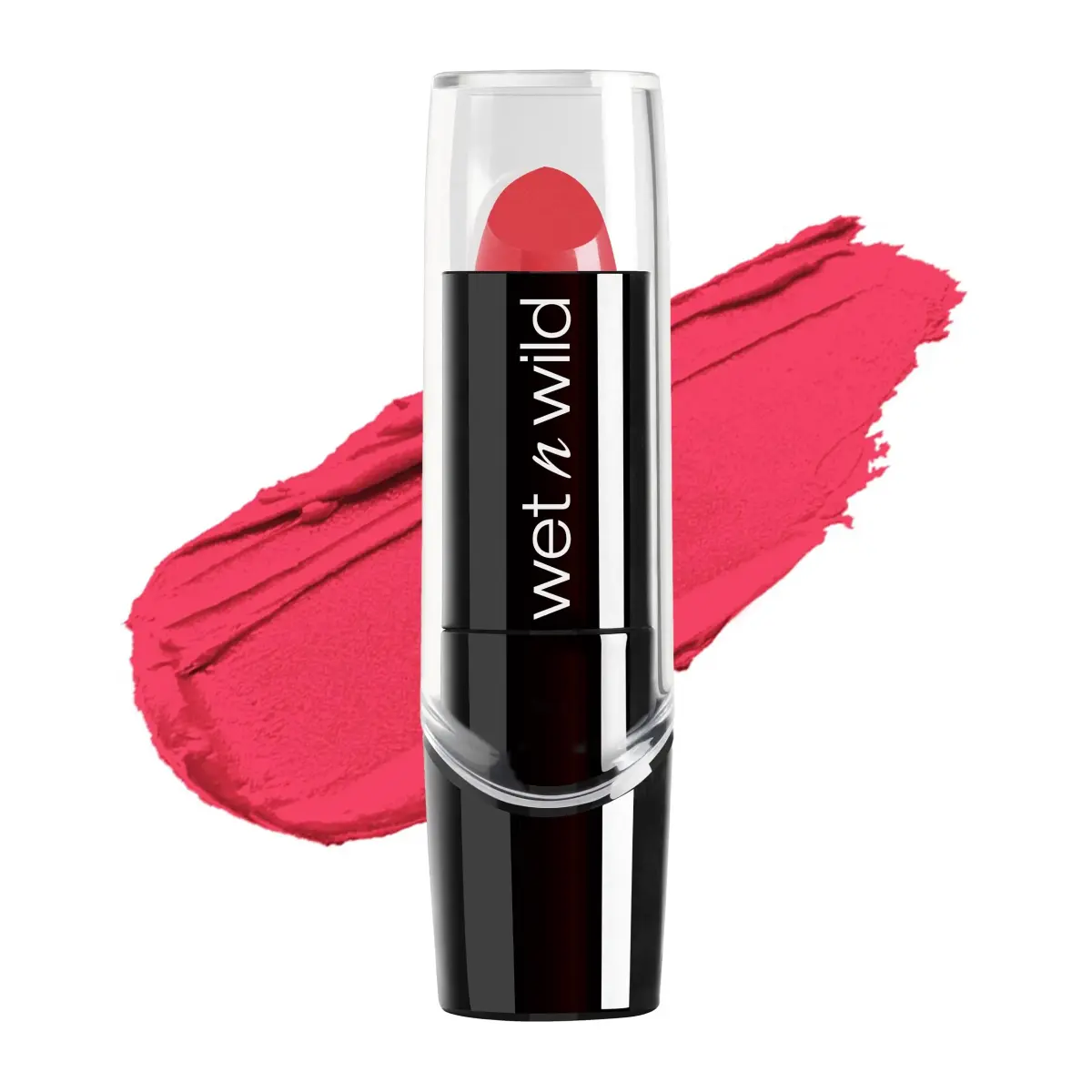 wet n wild Silk Finish Lipstick - Hot Paris Pink | Hydrating, Buildable Lip Colour - main product image