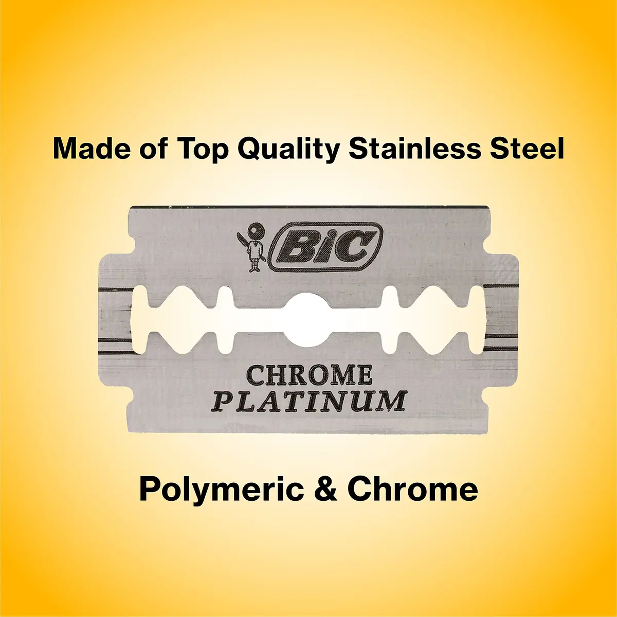BIC Chrome Platinum Double Edge Safety Razor Blades 100 Pack | Sharp, Corrosion-Resistant, Individually Wrapped - view 3