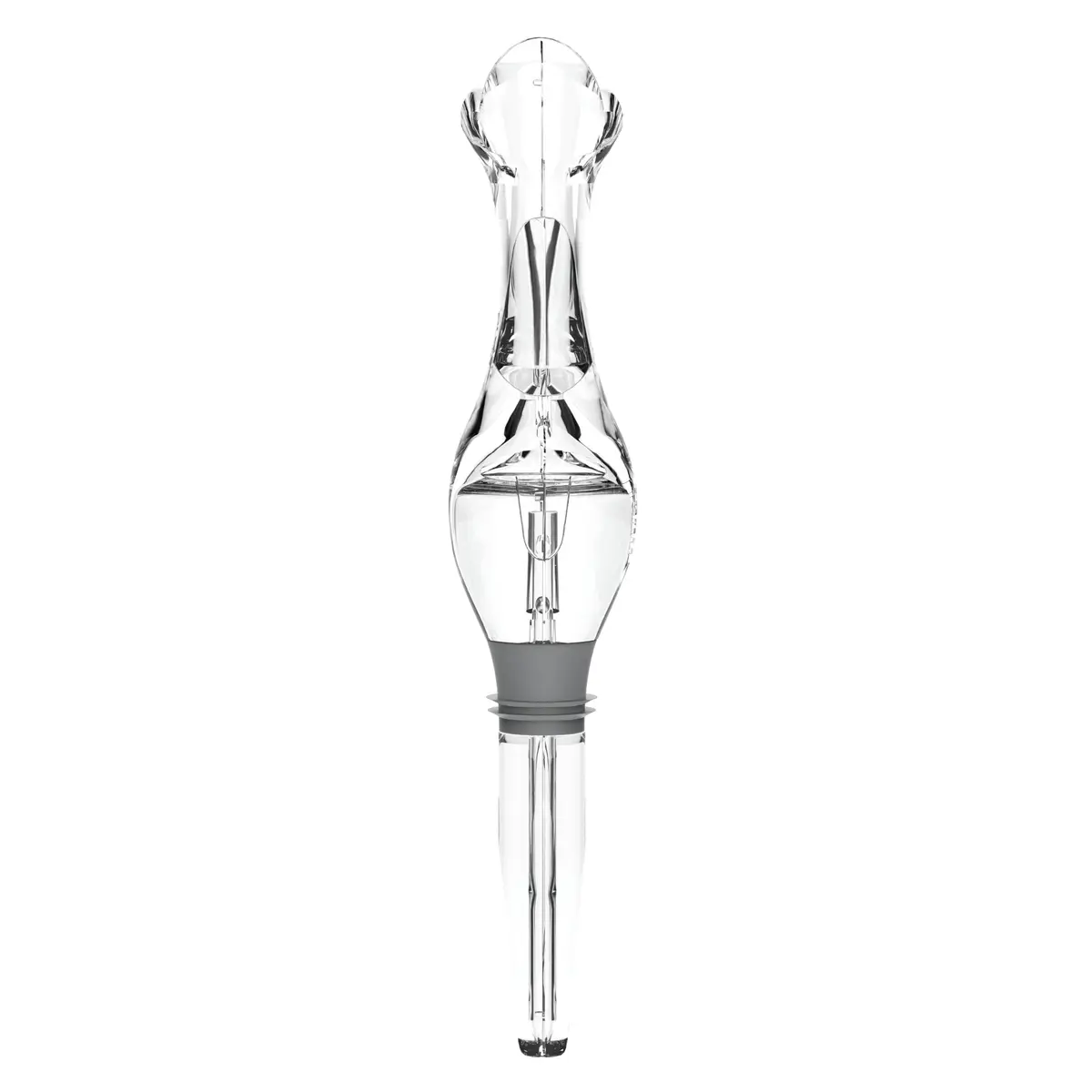 Host Tilt Wine Aerator Pour Spout | Adjustable Bottle Pourer with Stand, Gray, 1 - view 6