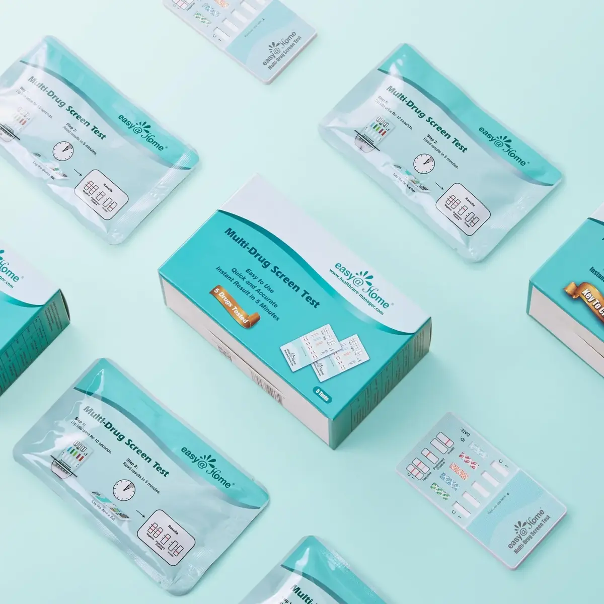 Easy@Home 5 Panel Urine Drug Test Kit | Detects THC, Cocaine, Opiates, AMP, BZO - view 8