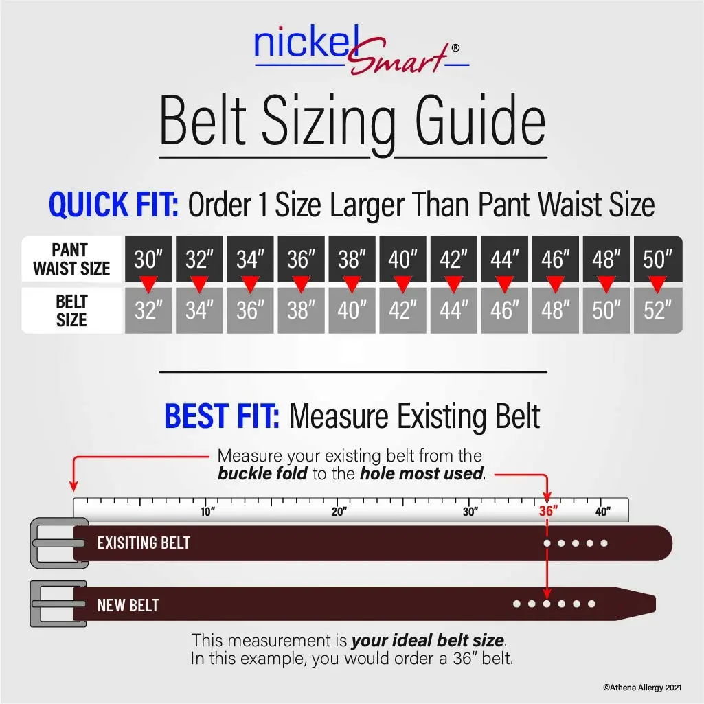 Nickel Smart Smoky Mountain Titanium Black Belt - 42" | Nickel-Free, Durable & Hypoallergenic (70-120 chars) - view 6