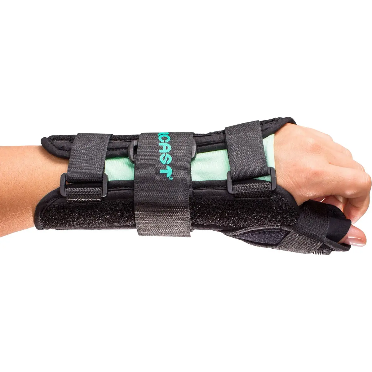 Aircast A2 Wrist Brace with Thumb Spica - Left Hand, Large | Supports Carpal Tunnel & Sprains - main product image