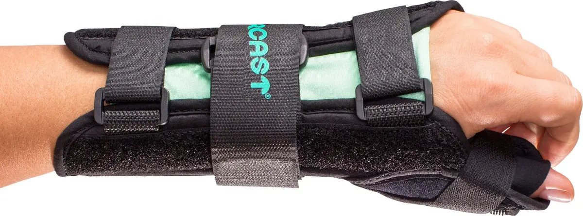 Aircast A2 Wrist Brace with Thumb Spica - Left Hand, Large | Supports Carpal Tunnel & Sprains - main product image
