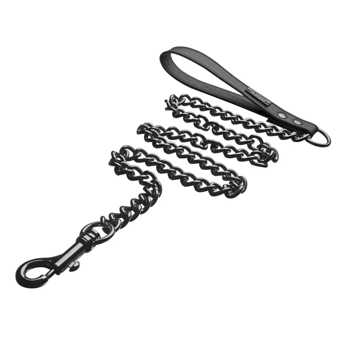 Tom of Finland Gun Metal Chain Leash 30 inches | Durable Metal Design - main product image