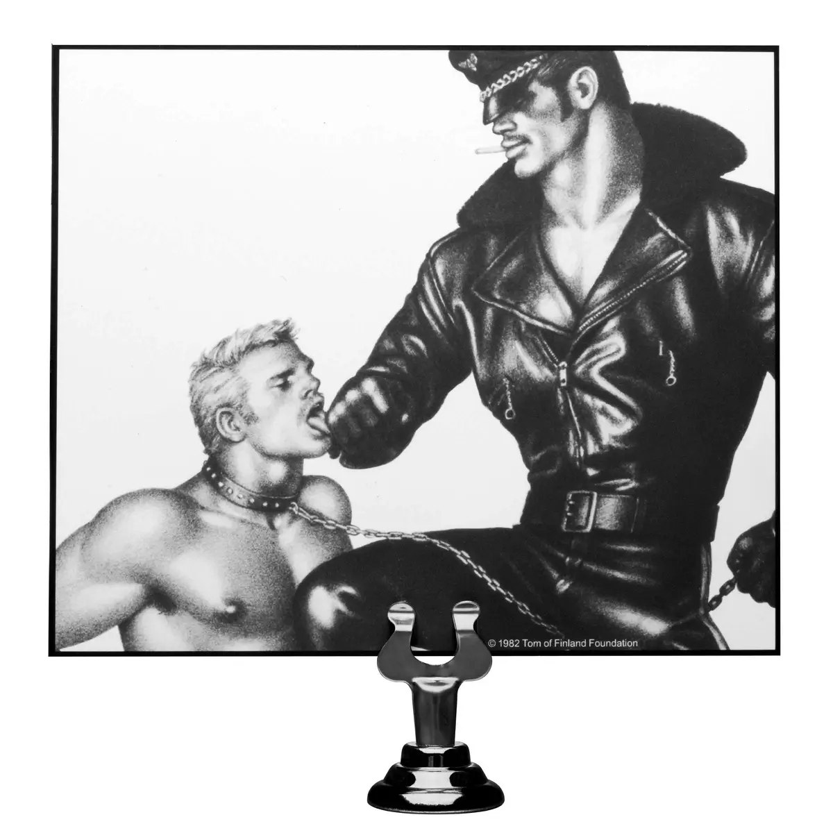 Tom of Finland Gun Metal Chain Leash 30 inches | Durable Metal Design - view 3