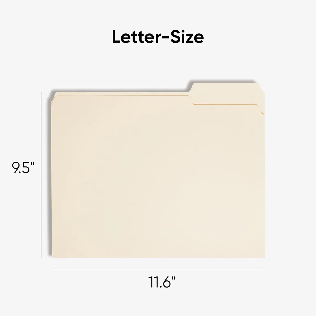 SMEAD File Folders Letter Sized 1/3-Cut Tab Assorted Positions 100 Pack | Durable Manila Office Folders - view 3