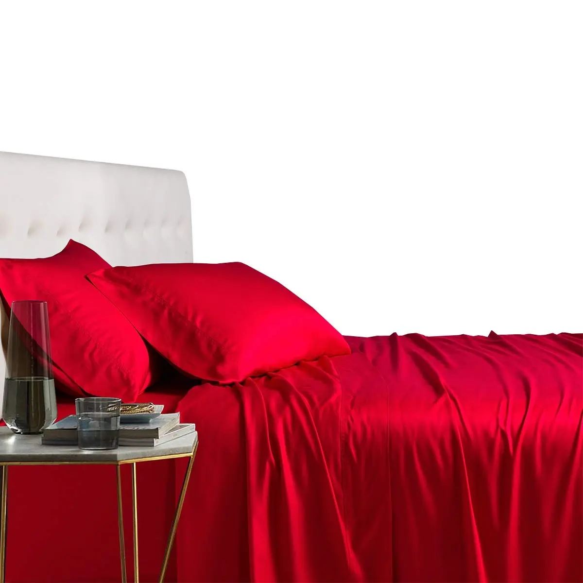 Royal Tradition Viscose from Bamboo King Cooling Sheet Set | Soft, Temperature-Regulating Bedding (70-120 chars) - main product image