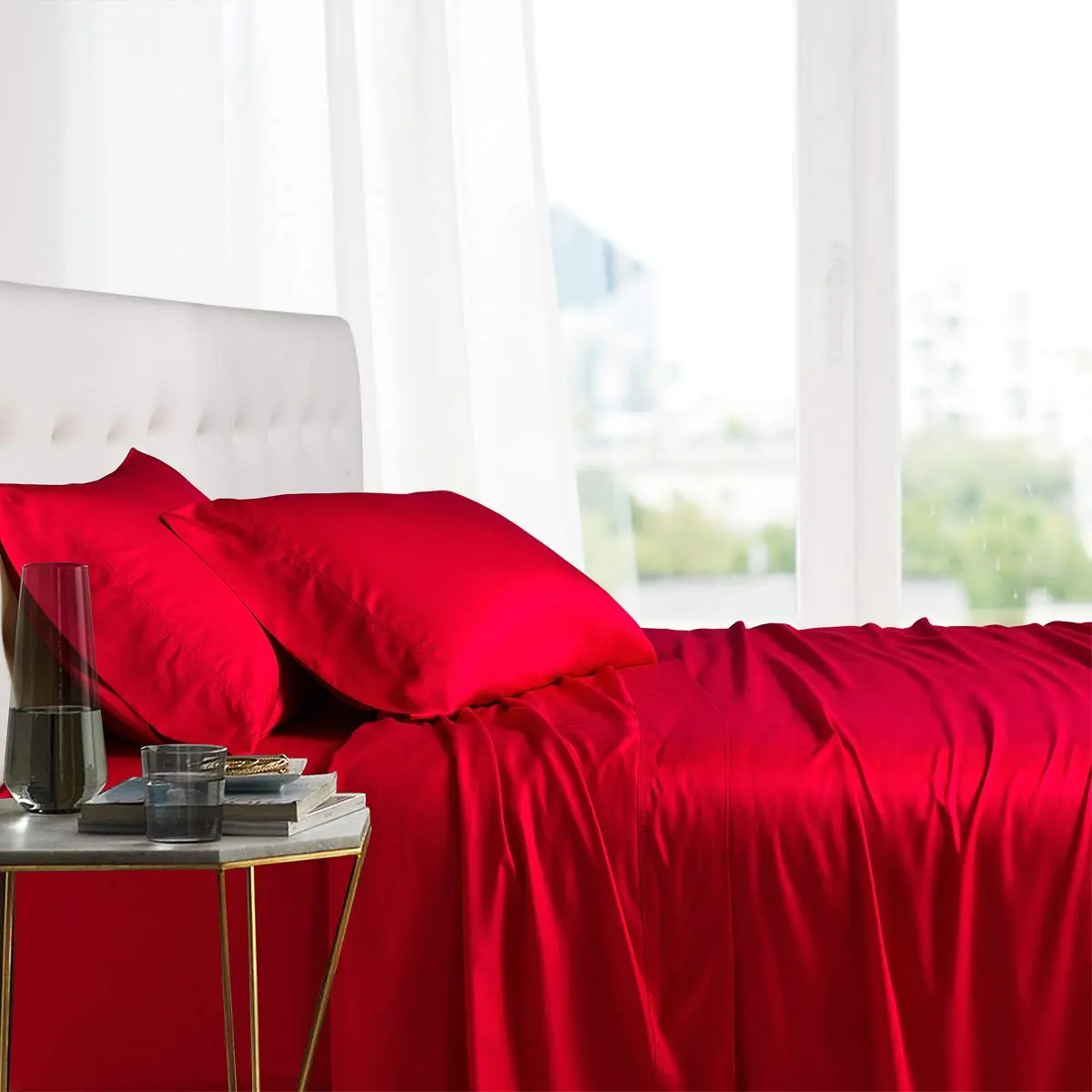 Royal Tradition Viscose from Bamboo King Cooling Sheet Set | Soft, Temperature-Regulating Bedding (70-120 chars) - view 4