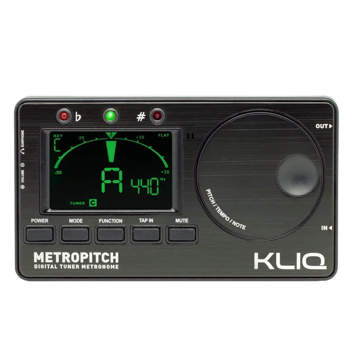 KLIQ MetroPitch Digital Metronome & Tuner for Piano, Guitar & Bass | 3-in-1 Compact Practice Tool with Accurate Tuning & Rhythm - main product image