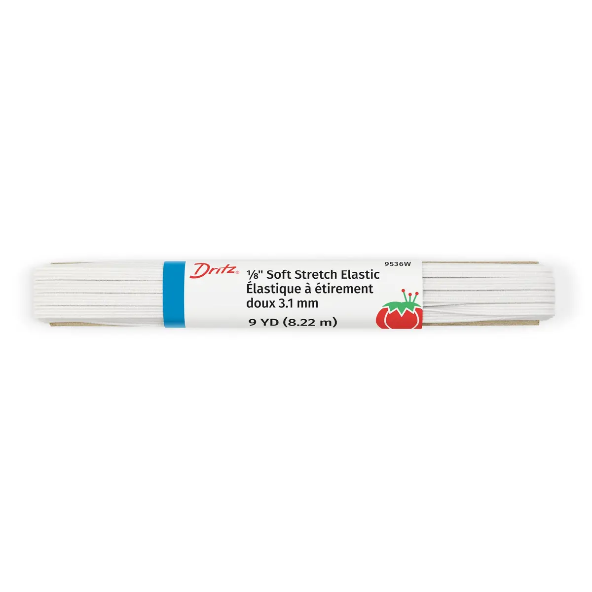 Dritz Hand Sewing Needle 1/8" (3.1 mm) | Solid White Elastic for Sewing & Crafting - view 2