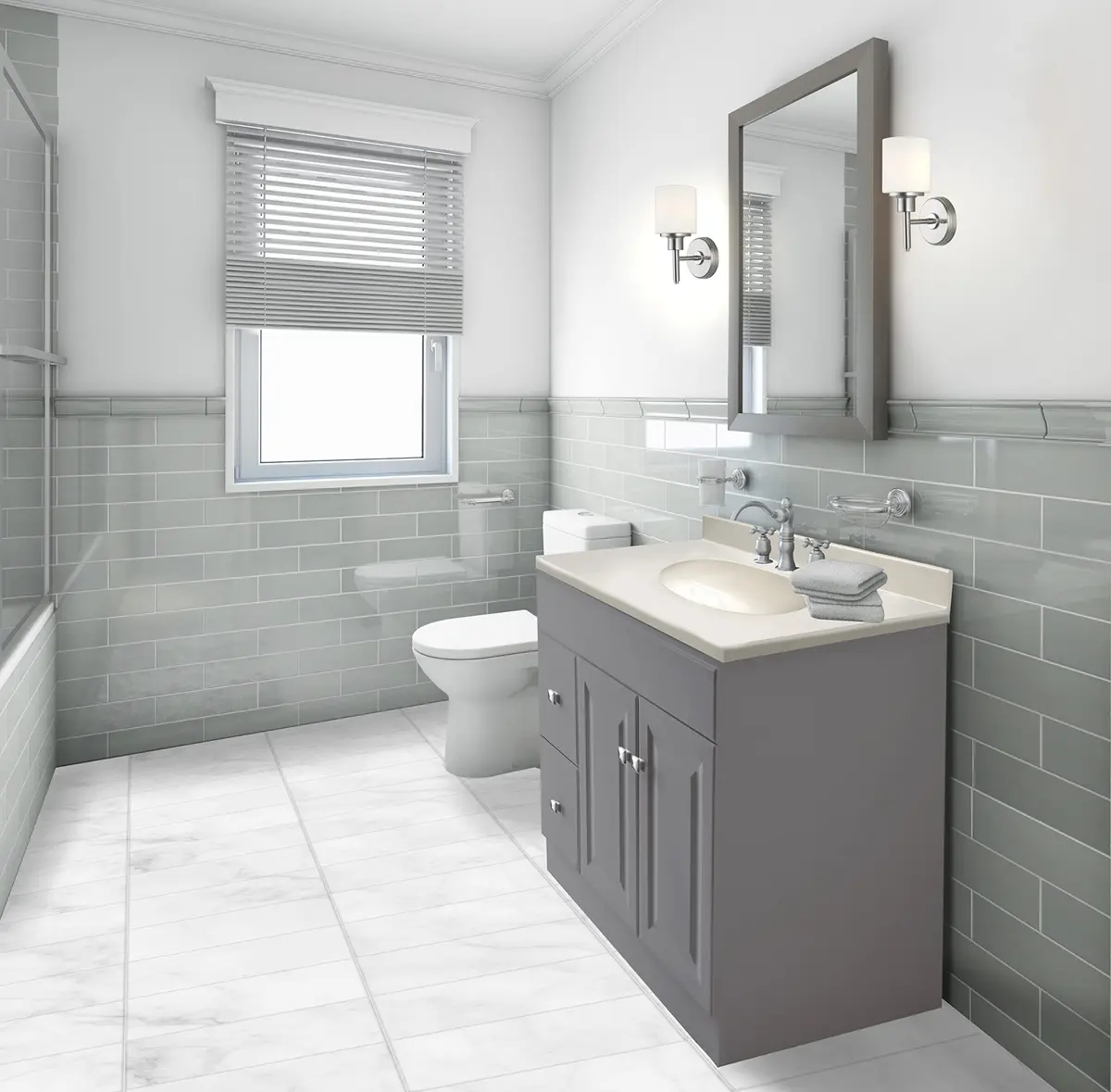 Design House Aubrey Wall Light 1-Light Dimmable Frosted Glass Satin Nickel | Transitional Indoor Fixture - view 6