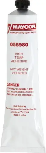 Whirlpool High Temp Adhesive Tube | OEM Part for Guitar & Bass Amplifiers (59ml, White/Black) - main product image