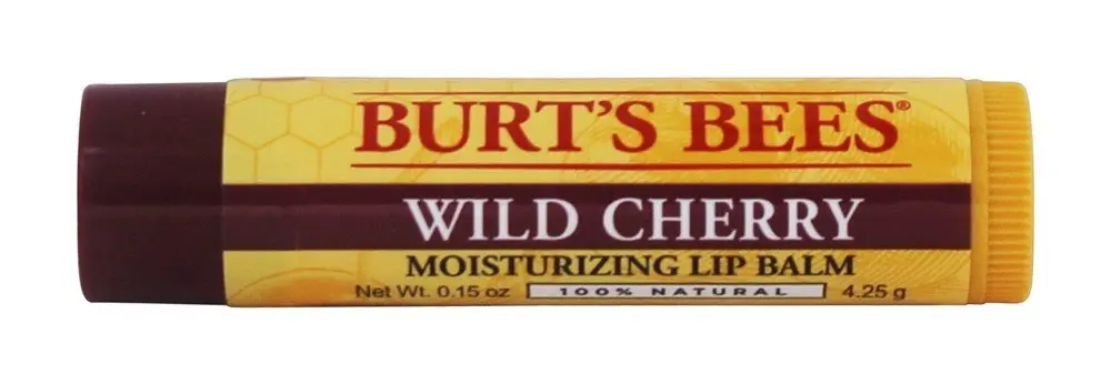 Burt's Bees Lip Balm Wild Cherry 0.15 oz | Nourishes & Moisturizes with Natural Ingredients - main product image