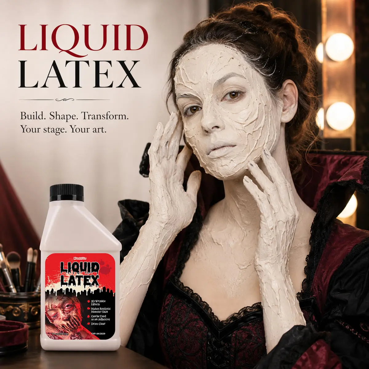 Kangaroo Liquid Latex Body Paint 414ml (14 Fl Oz) | SFX Makeup for Cosplay & Special Effects - view 2