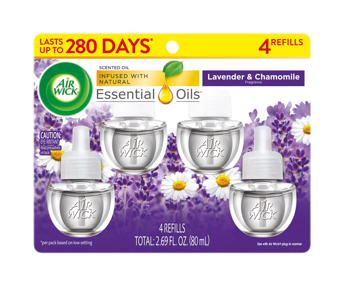 Air Wick Lavender & Chamomile Scented Oil Refills (2 x 0.67 Fl Oz) | Continuous Fragrance for Up to 300 Days - view 2