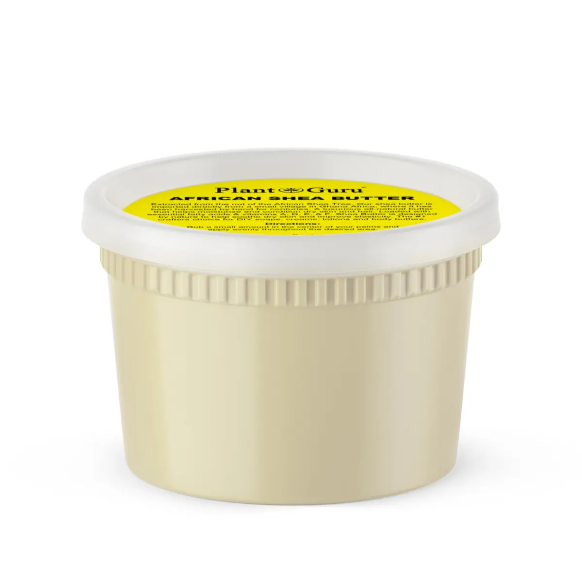 Plant Guru Raw African Shea Butter 16 oz. | Pure, Unrefined, Moisturizes Dry Skin & Hair - main product image