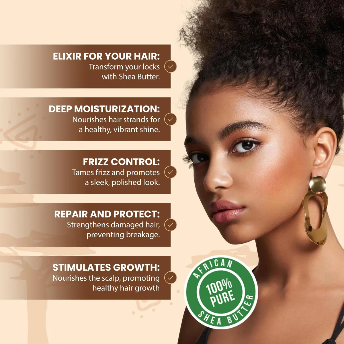 Plant Guru Raw African Shea Butter 16 oz. | Pure, Unrefined, Moisturizes Dry Skin & Hair - view 5