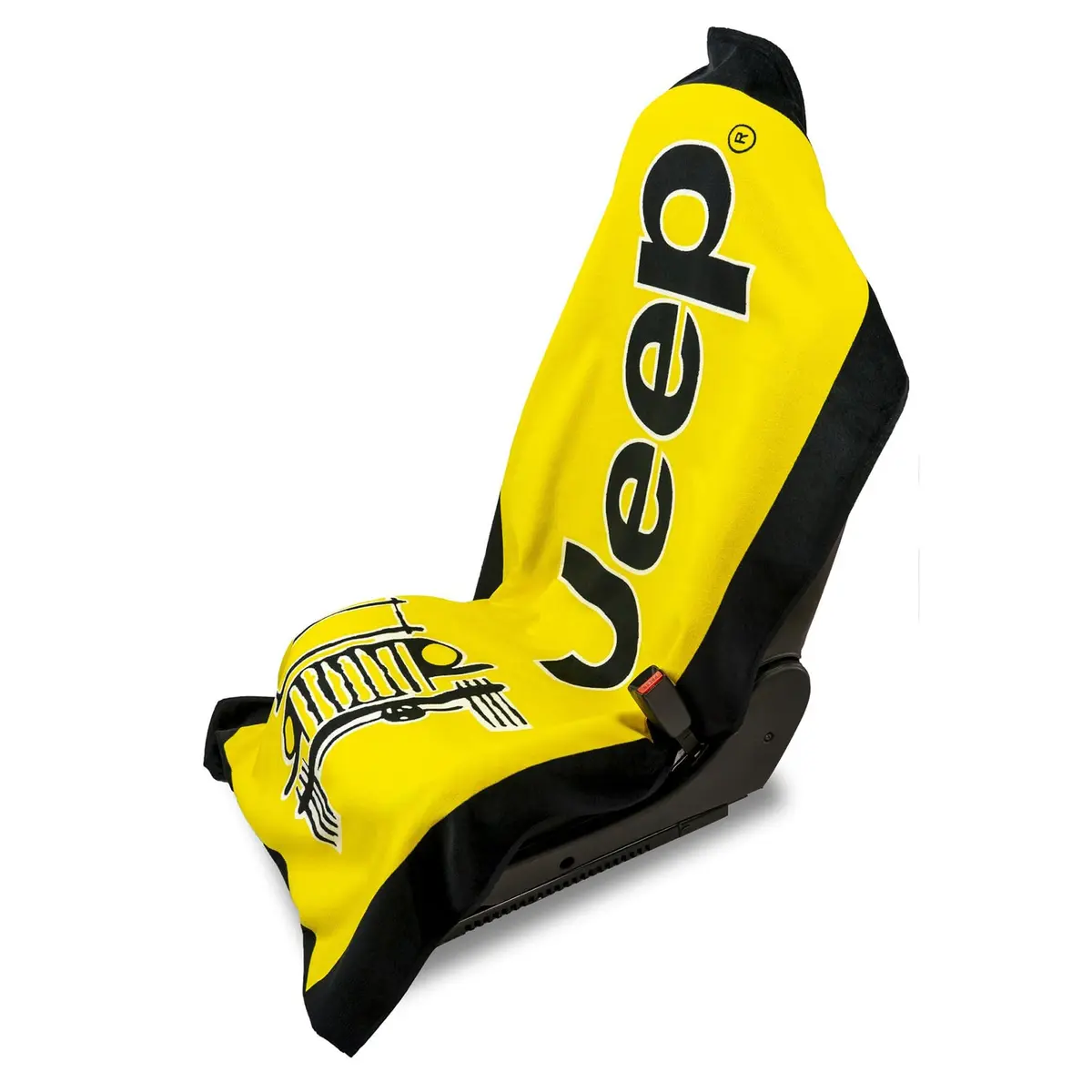 Seat Armour Seat Towel - Universal Fit Soft Machine Washable Towel - Easy Install, Multipurpose Towel2Go Seat Cover for Jeep Car - Yellow | Car Seat Protector - main product image
