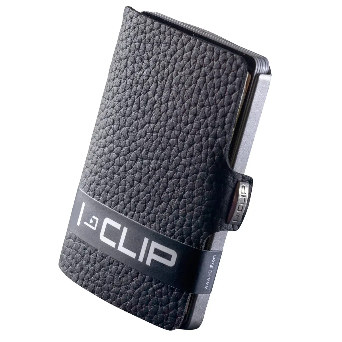 I-CLIP Premium Leather Slim Wallet for Men | 9 cm (3.54 in) Black - main product image
