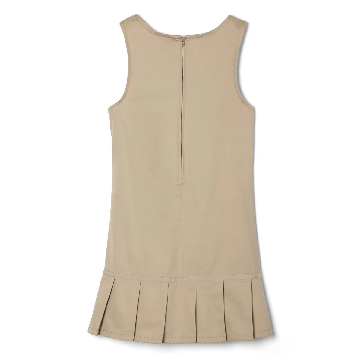 French Toast Girls' Ribbon Bow Pleated Jumper, Khaki, 4T | Classic School Uniform for Girls - view 4