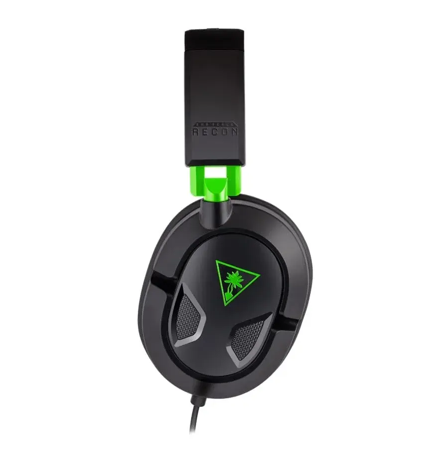 Turtle Beach Recon 50X Wired Gaming Headset Black/Green | 40mm Speakers, Removable Mic, Multiplatform Compatibility - view 2