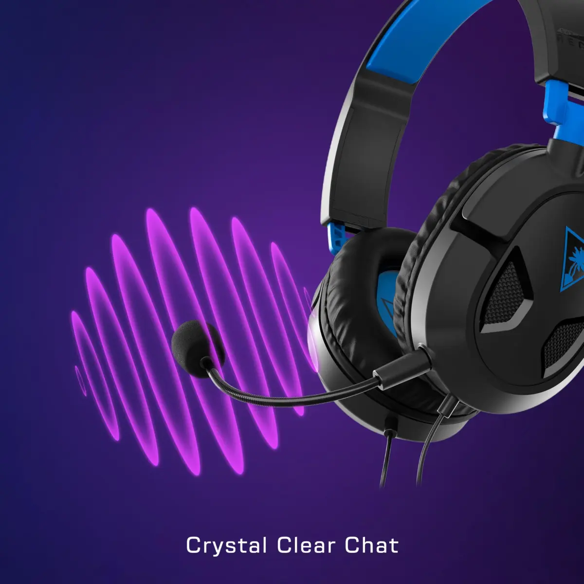 Turtle Beach Recon 50P Gaming Headset with Removable Mic | 40mm Speakers, Stereo, Black/Blue - view 5
