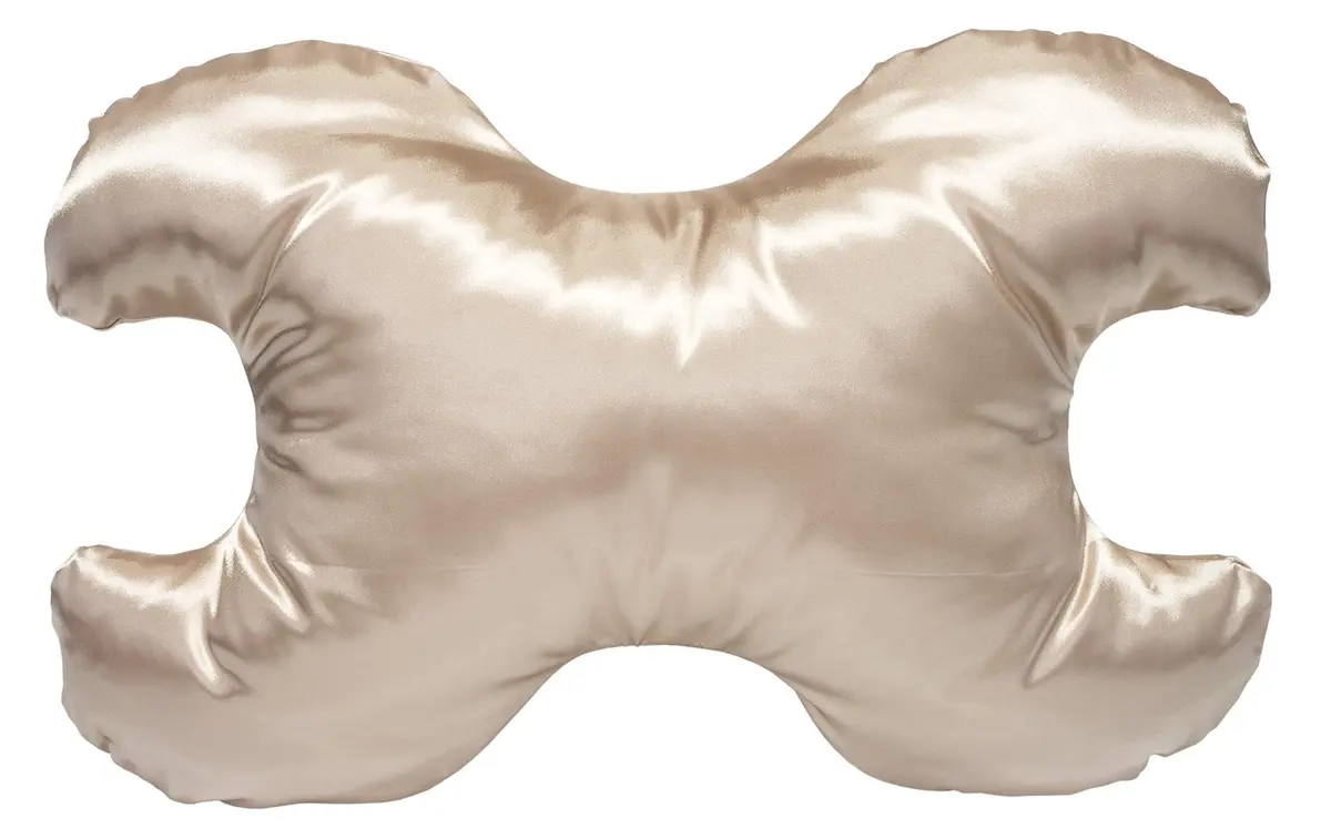 Save My Face! Pillow The Original Anti-Wrinkle PILLOWETTE Satin Champagne | Satin Fabric, 22x5x15 in - main product image