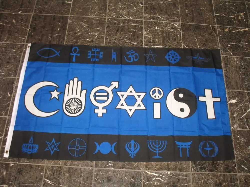 Flags Importer Coexist Polyester Flag 3x5' | Bold Colors, Durable, No Assembly - main product image
