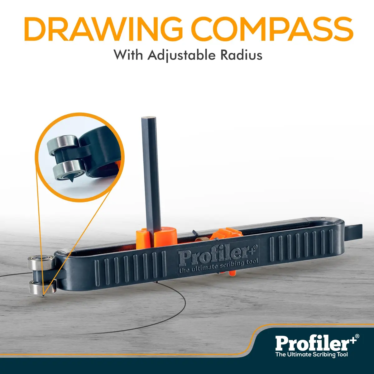 Profiler+ Multifunction Scribing Tool – Adaptable to Any Marker, Precise Woodworking & Carpentry (0.5mm) | UK Made - view 2