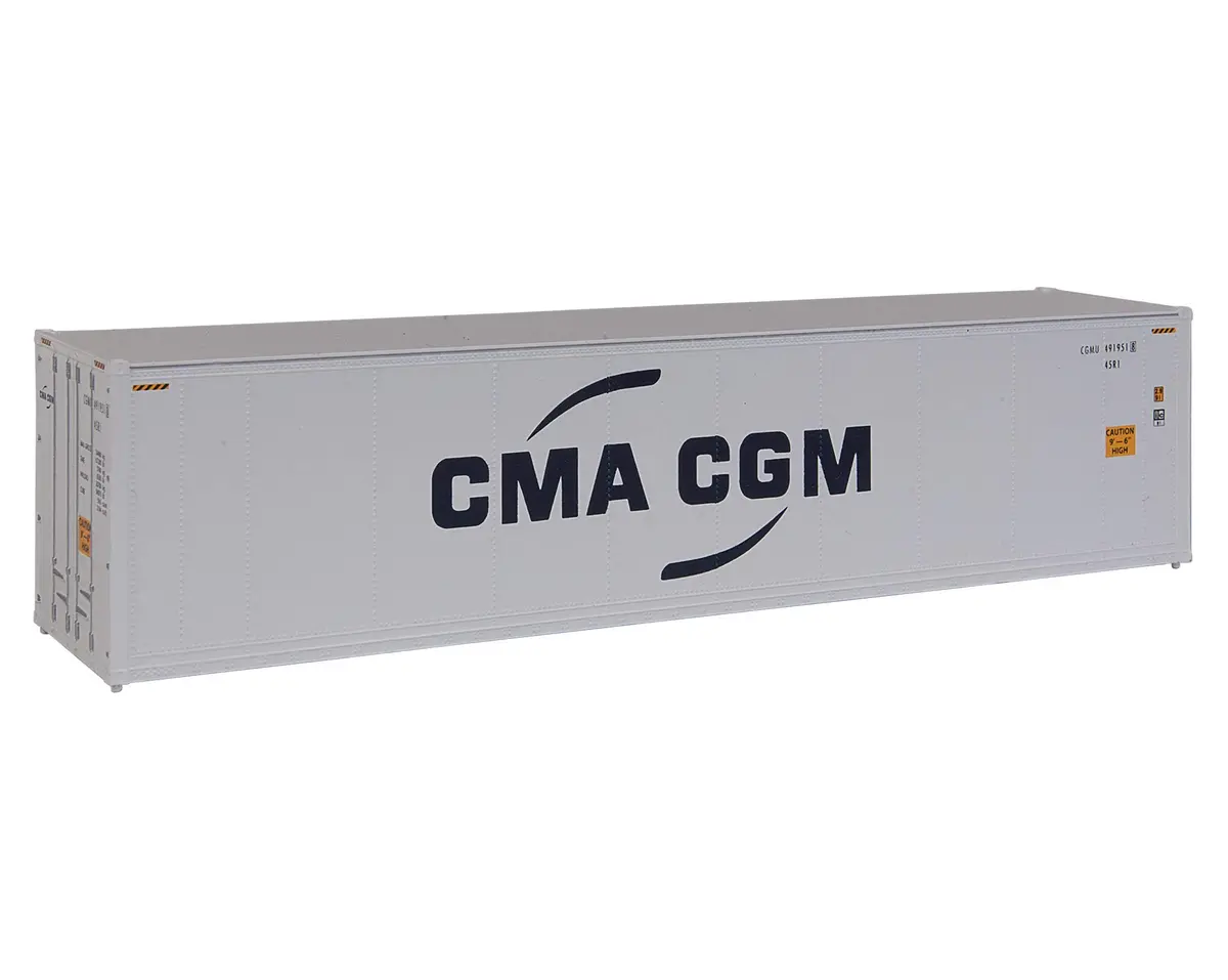 Walthers SceneMaster RFR CTR CMA-CGM Train, 40' | HO Scale Intermodal Container for Model Trains - main product image