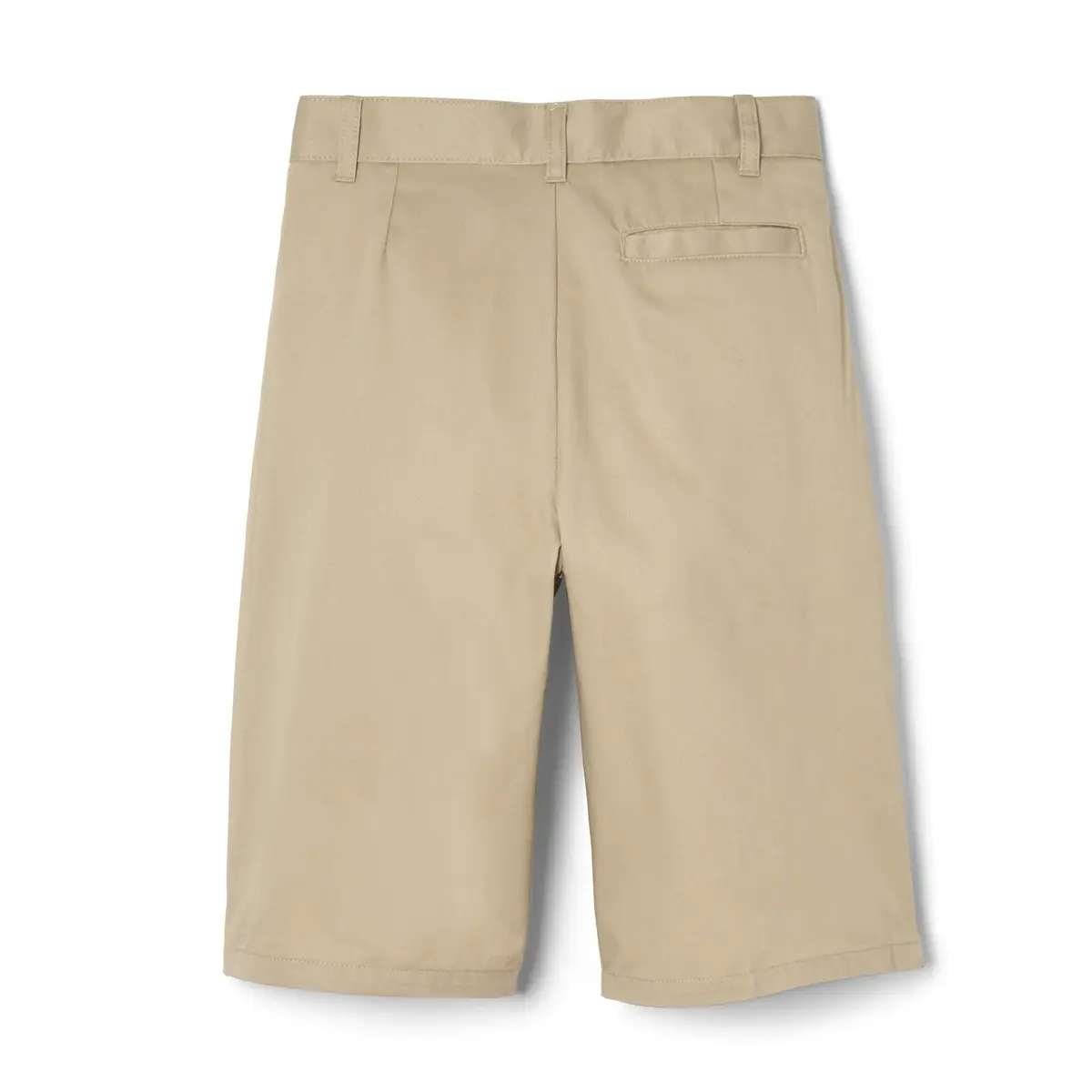French Toast Boys' Adjustable Waist Twill Pleated Short, Khaki, Size 5 | Wrinkle-Resistant, Perfect Fit - view 2