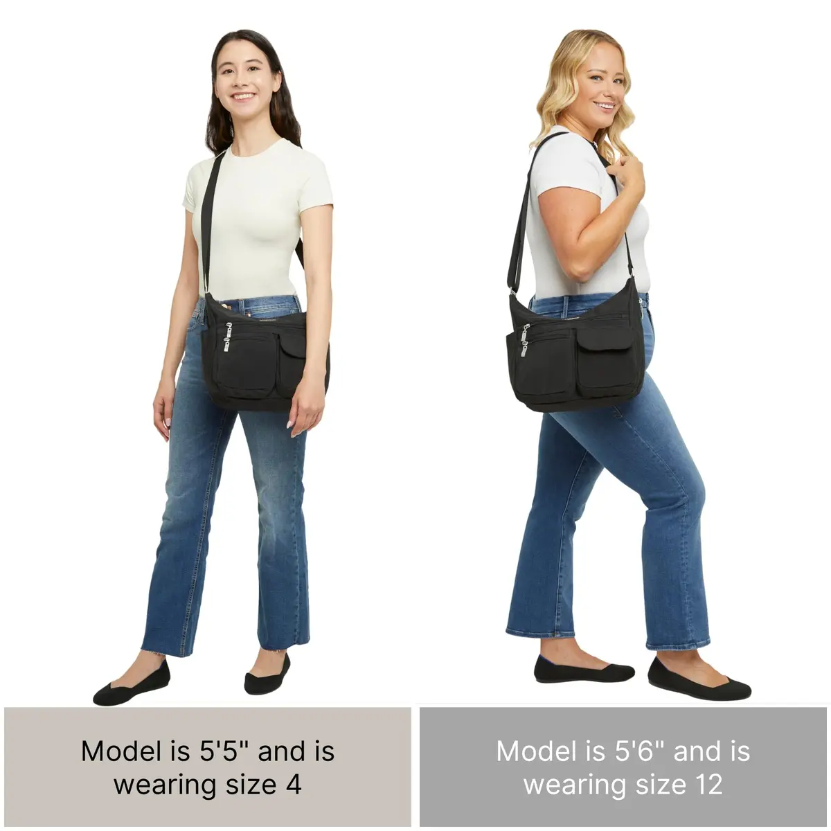 Baggallini Everywhere Bagg Hobo Crossbody Bag 25.5cm (10 inches) | Water-Resistant Travel Bag with RFID Wristlet - view 7