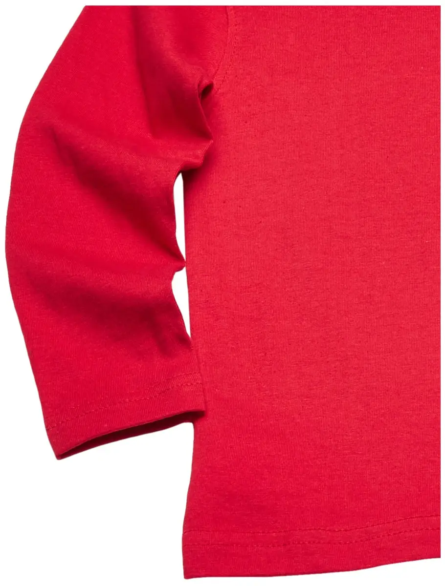 French Toast Big Boys' Basic Long Sleeve Crew Neck Tee, School Red, Large | Soft 100% Cotton, Versatile for School & Play - view 3