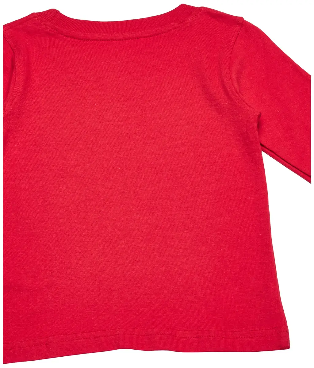 French Toast Big Boys' Basic Long Sleeve Crew Neck Tee, School Red, Large | Soft 100% Cotton, Versatile for School & Play - view 4