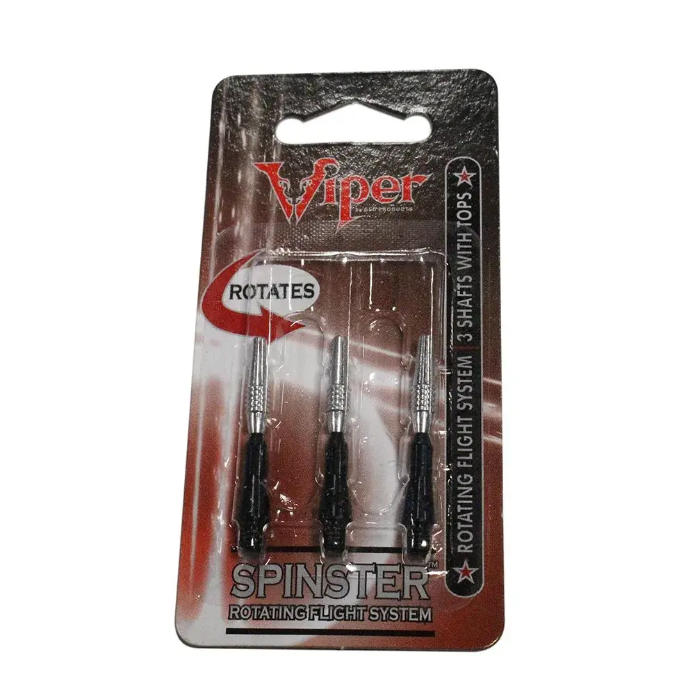 Viper by GLD Products Spinster Aluminum Dart Shafts, Short (SH), 3 Pack, Black | Reduces Deflection for Tighter Groupings - view 4