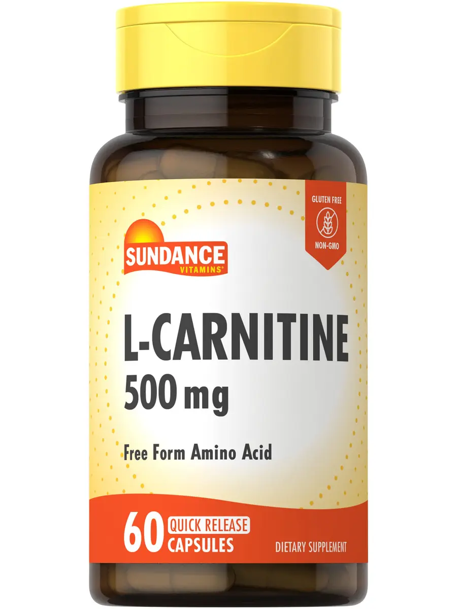 Sundance L-Carnitine 500mg | 60 Capsules for Energy & Heart Support - main product image