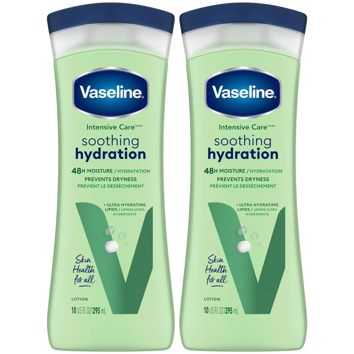 Vaseline Intensive Care Aloe Soothe Body Lotion 2-Pack | 400ml (13.53 Fl Oz) | Heals Dry Skin - main product image