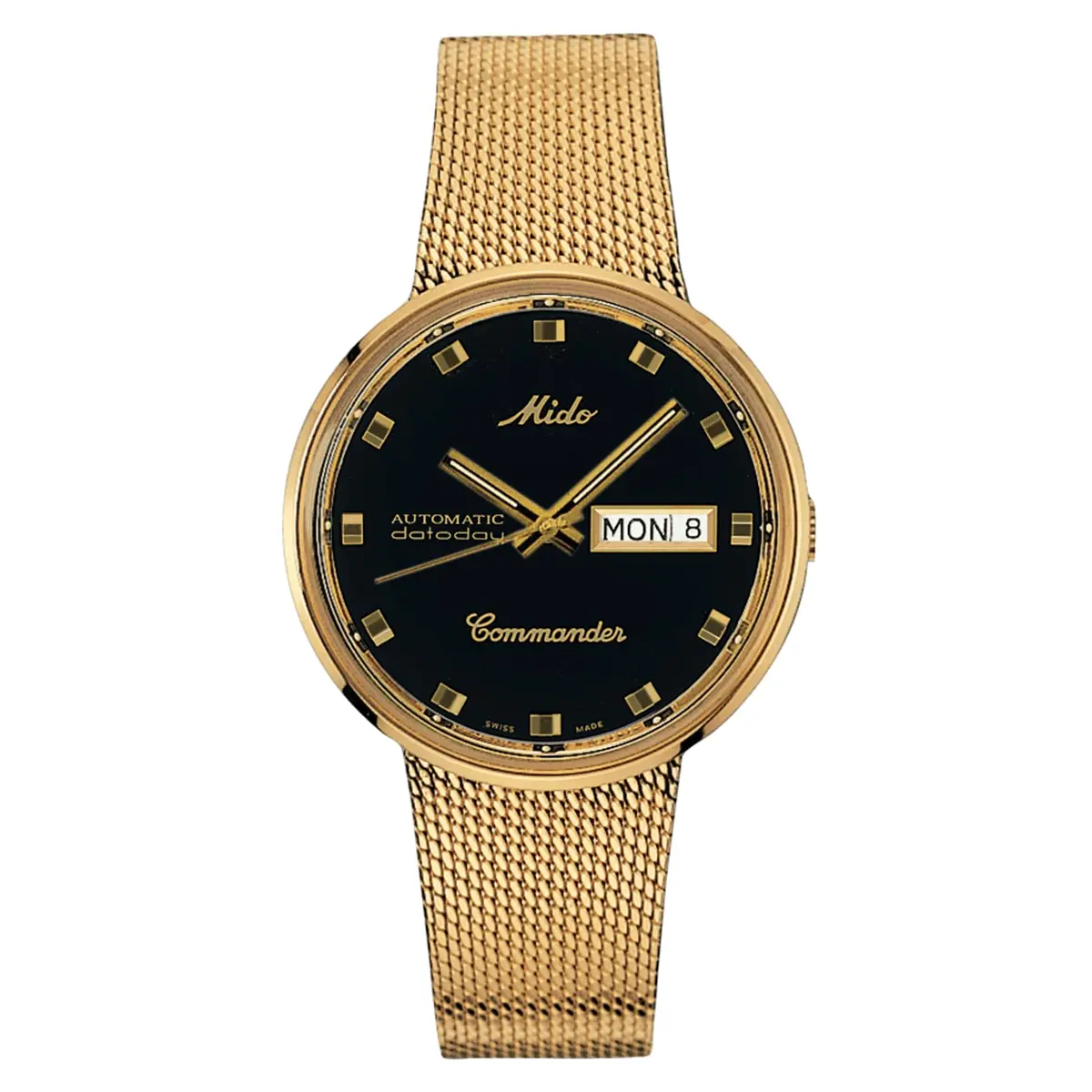 MIDO Commander 1959 Swiss Automatic Watch 37mm | Classic Vintage Design with Gold PVD Coating - main product image