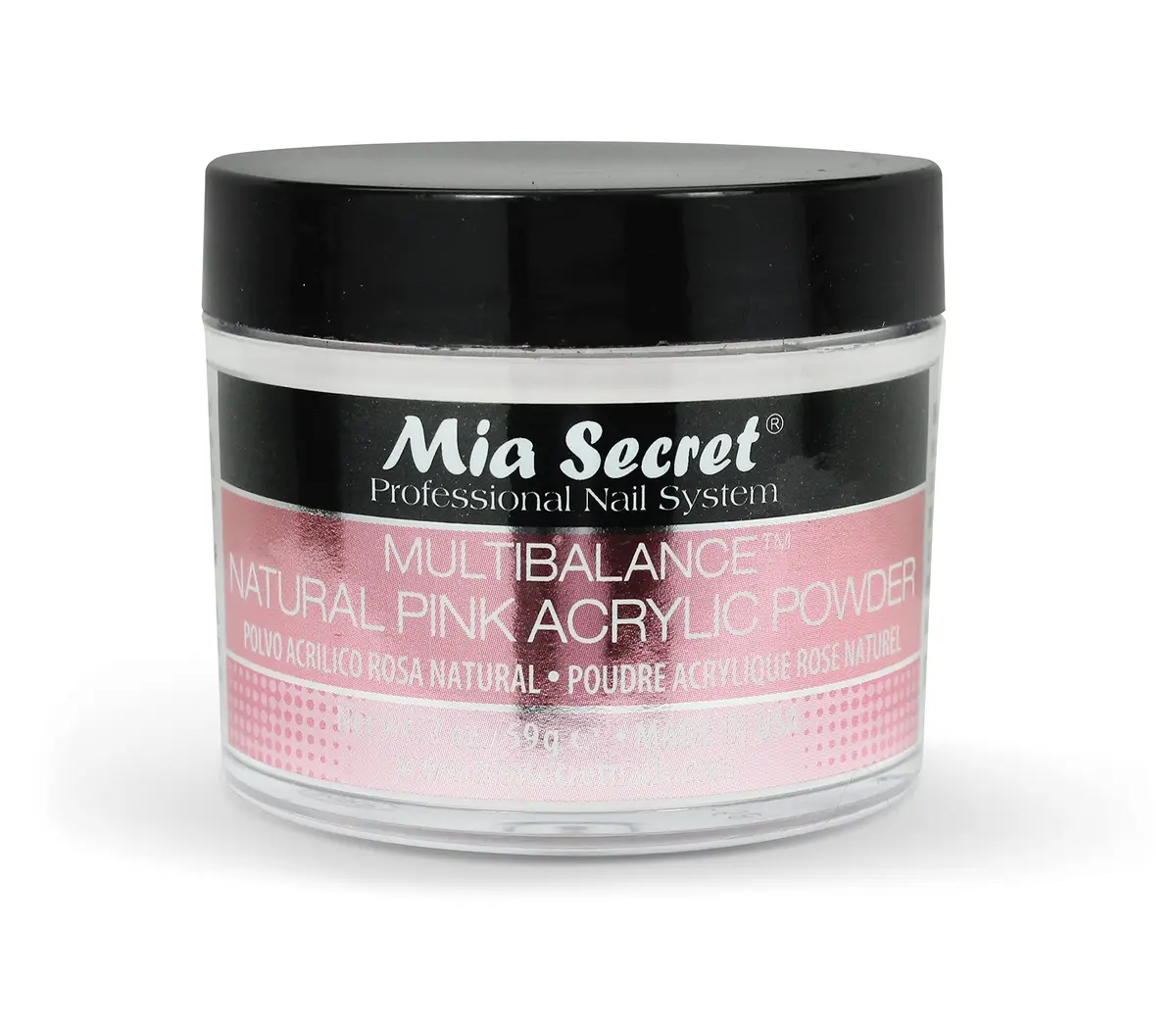 Mia Secret Multibalance Natural Pink Acrylic Powder 2 Oz | Salon-Quality Nail Art - main product image