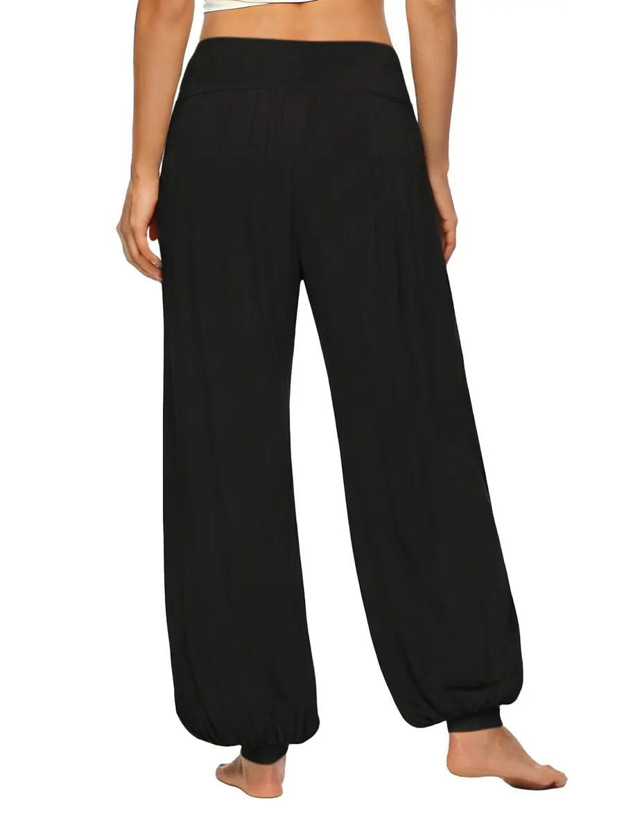 AvaCostume Womens Modal Cotton Soft Yoga Pants, L, Black | Relaxed Fit for Active & Casual Wear - view 6