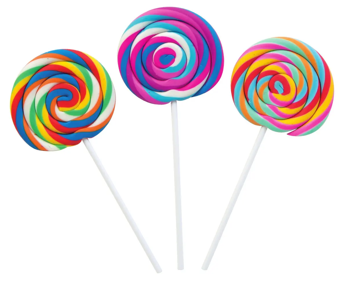Raymond Geddes Swirl Pop Food Erasers 24-Pack | Fun Scented Stationery for Kids - view 2