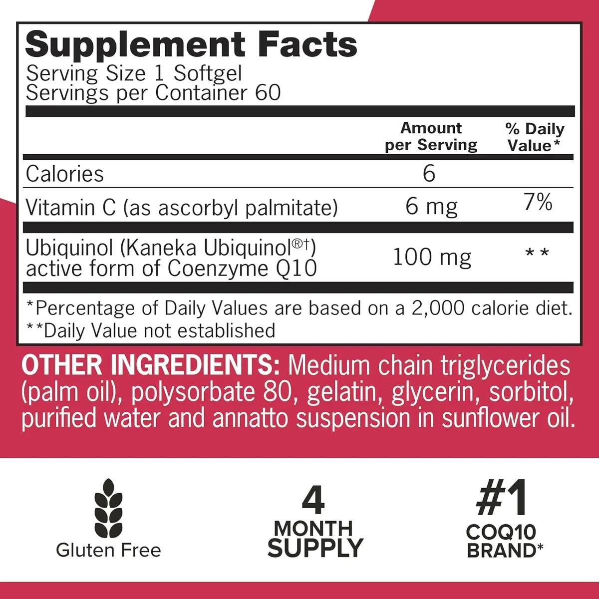 Qunol Mega Ubiquinol CoQ10 100mg | Superior Absorption for Heart & Energy Support - view 6