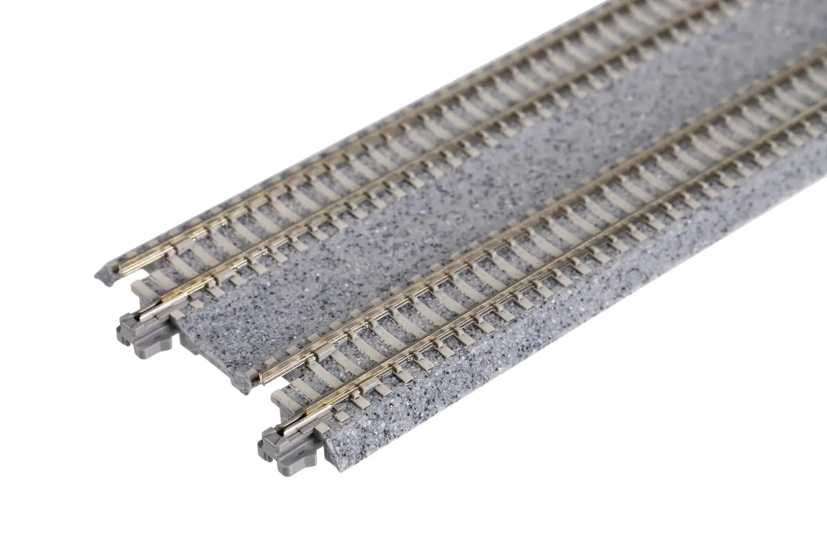 Kato N Unitrack 248mm (9.75 inch) Straight Double Track Section (2 pcs) | Compatible with N Scale Model Railroads - view 2