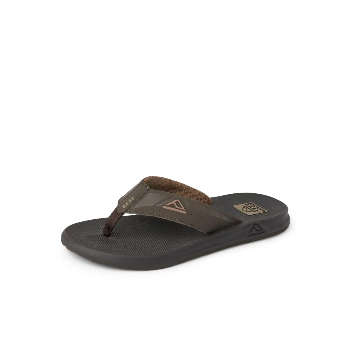 Reef Phantoms Mens Beach Flip Flop Water Friendly Supportive Molded Footbed Brown 9 - main product image