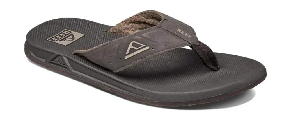 Reef Phantoms Mens Beach Flip Flop Water Friendly Supportive Molded Footbed Brown 9 - view 4