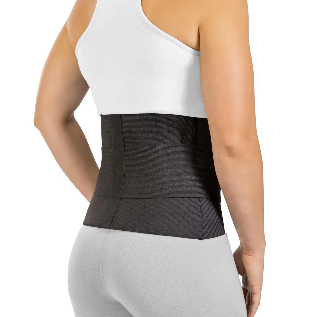 BraceAbility Elastic Low Back Brace | Compression Support for Sciatica & Herniated Disc (XL) - main product image